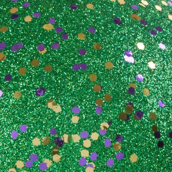 Jumbo Green Mardi Gras Ornament - Picture 4 of 5